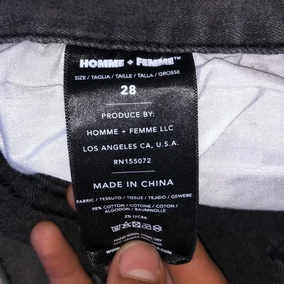 all black homme femme jeans